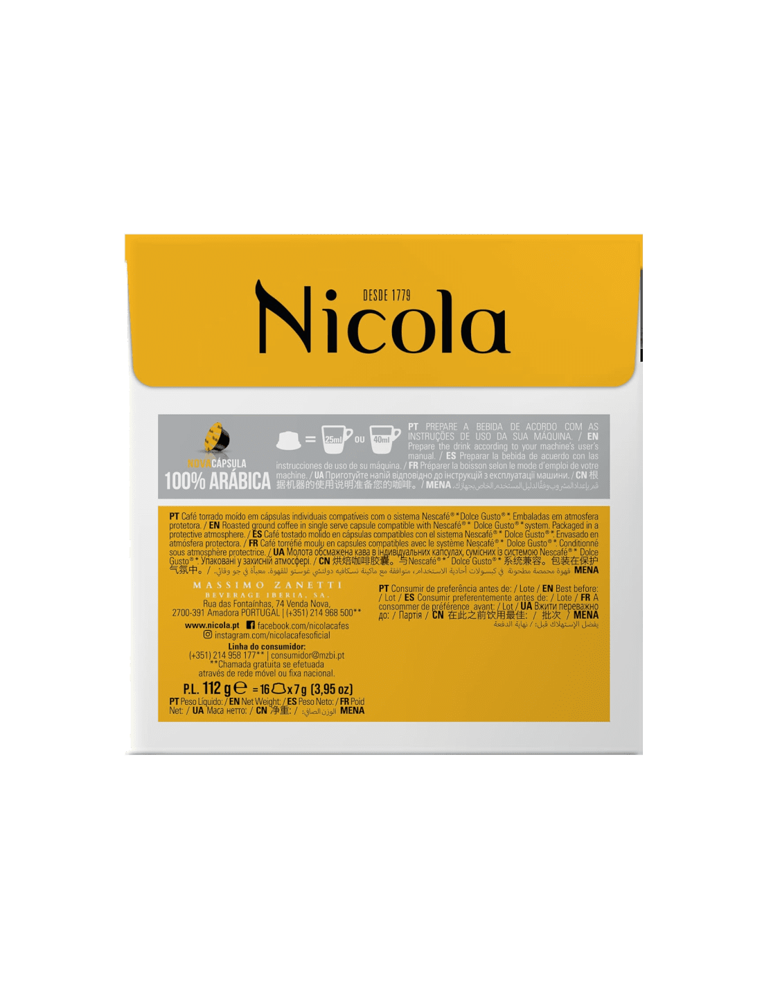 Nicola 100% Arábica (cx16) cápsulas - Image 3