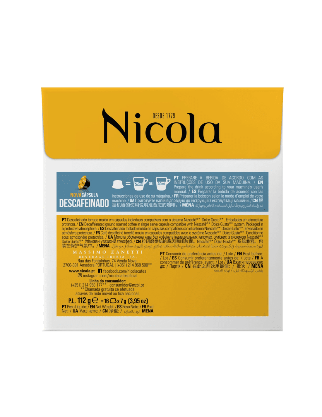 Nicola Descafeinado (cx16) cápsulas - Image 3